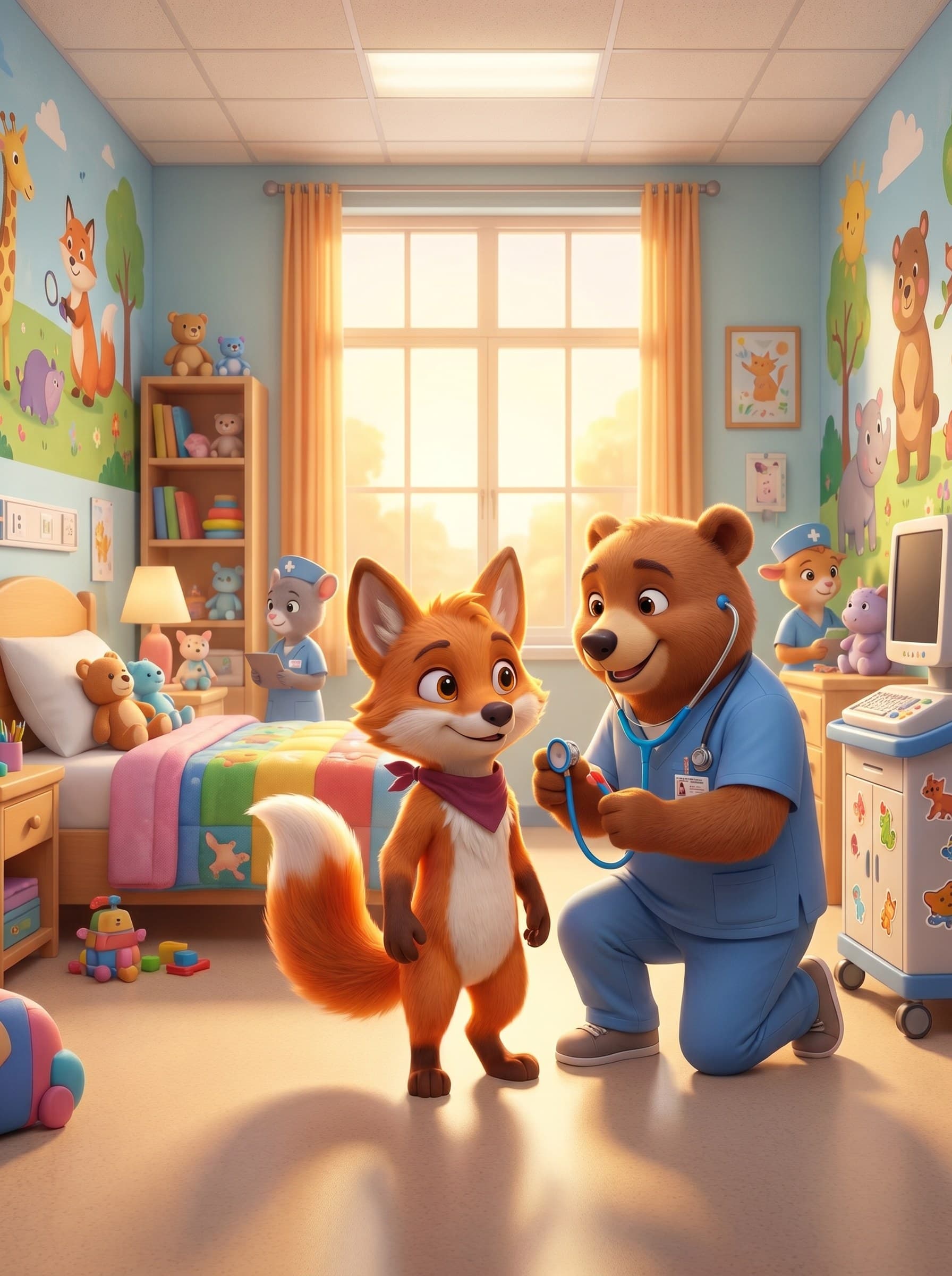 Foxi első kórházi látogatása