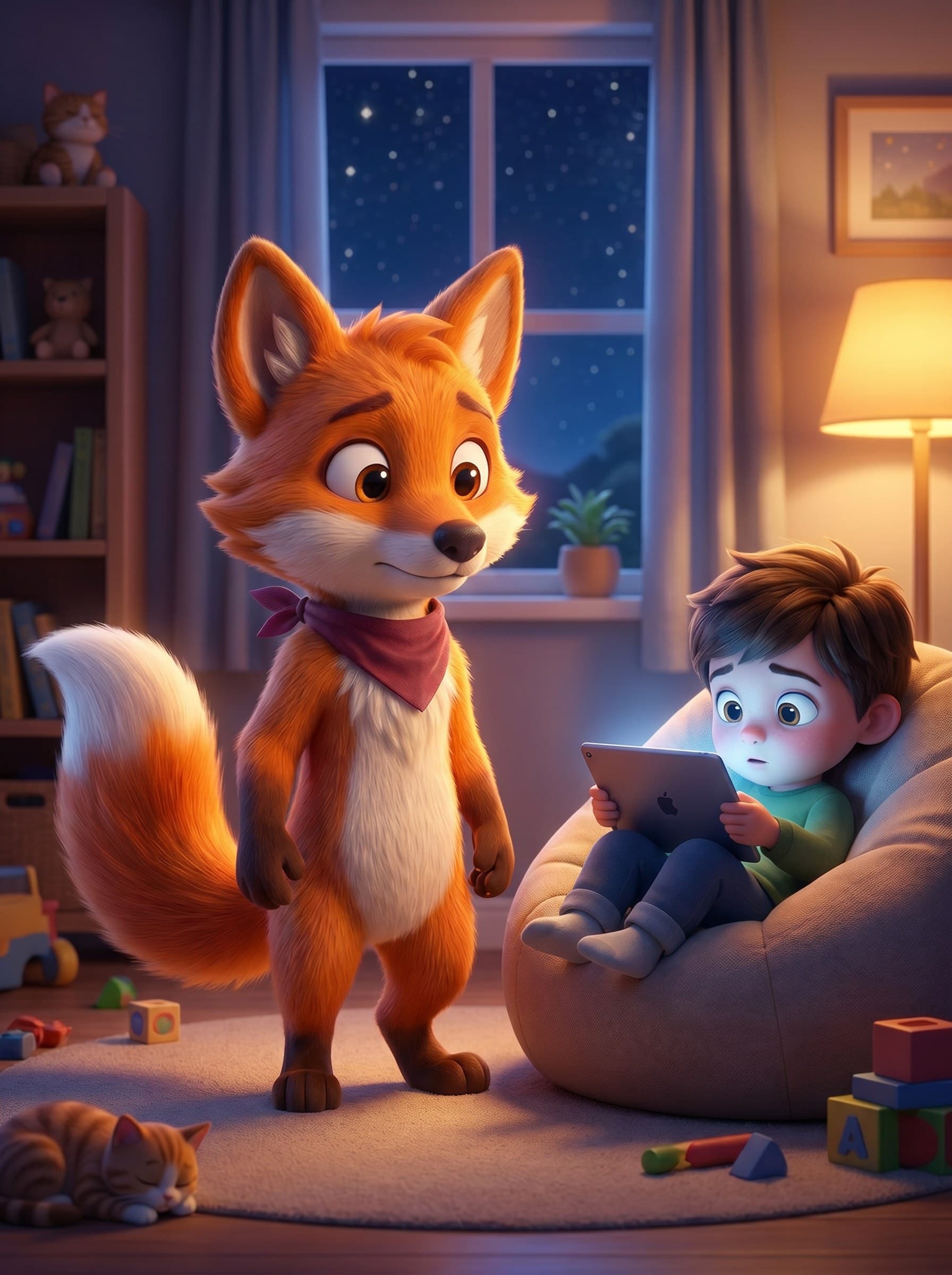 Foxi és a világító képernyő