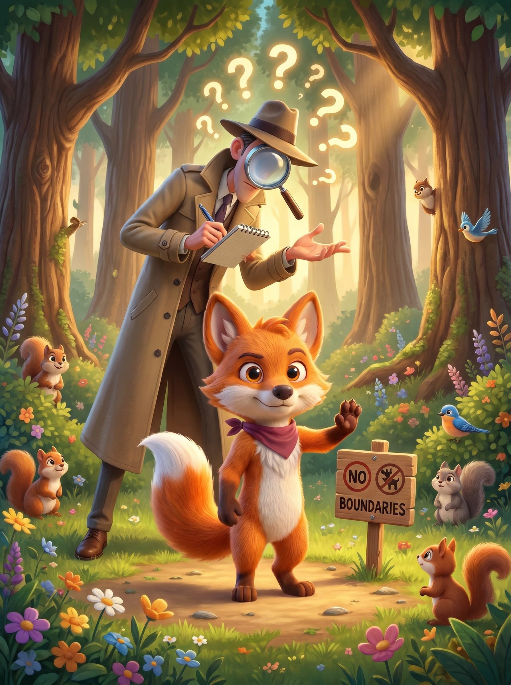 Foxi és az idegen, aki túl sok kérdést tett fel