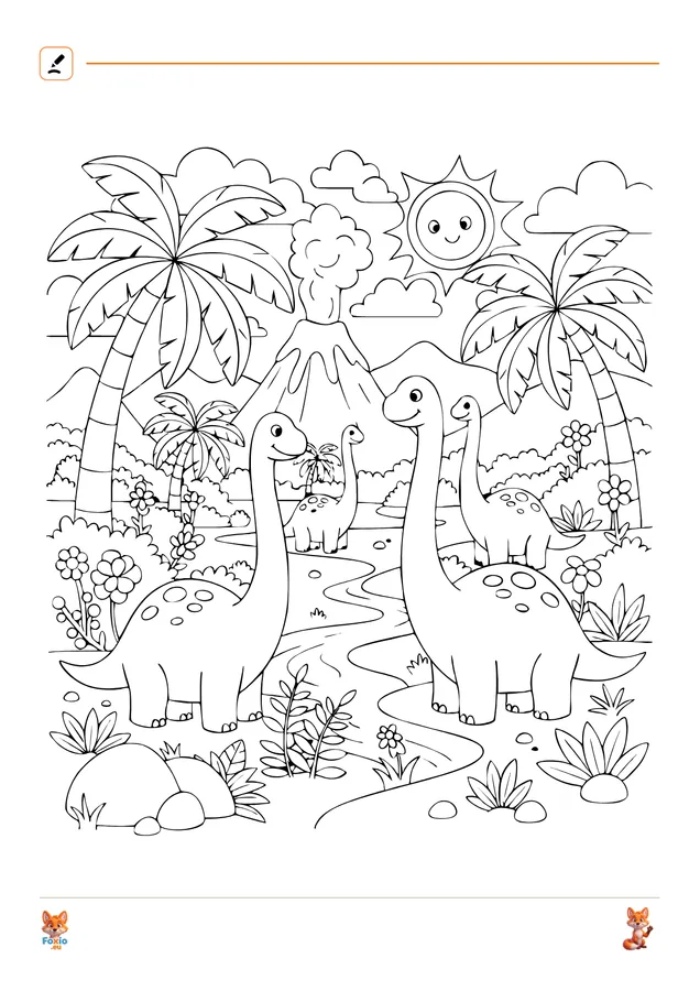 Omalovánky: Dinosauří údolí