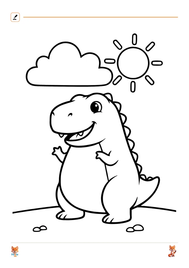 Omalovánky: Malý T-Rex