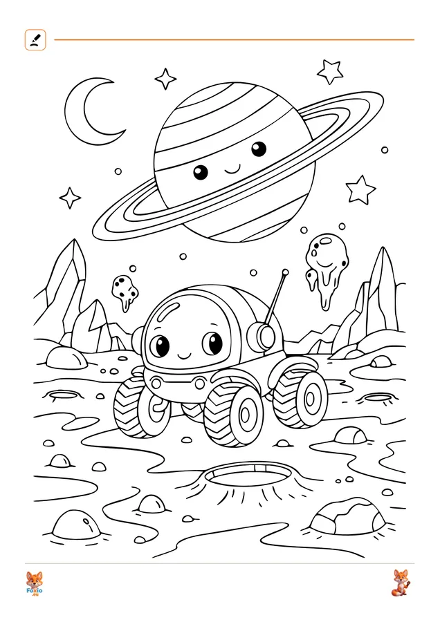 Omalovánky: Průzkumný rover