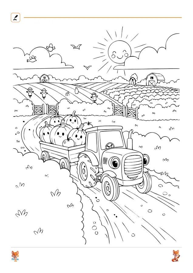 Omalovánky: Cesta na farmě