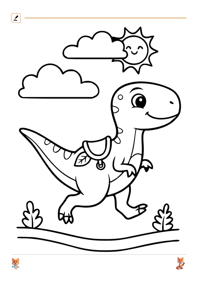 Omalovánky: Běžící raptor