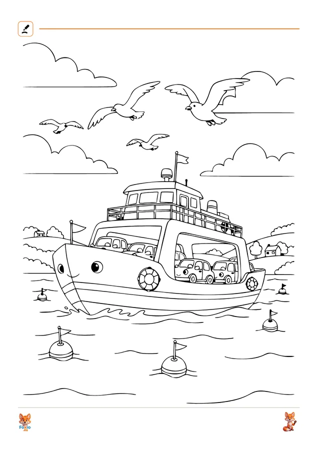 Omalovánky: Trajekt