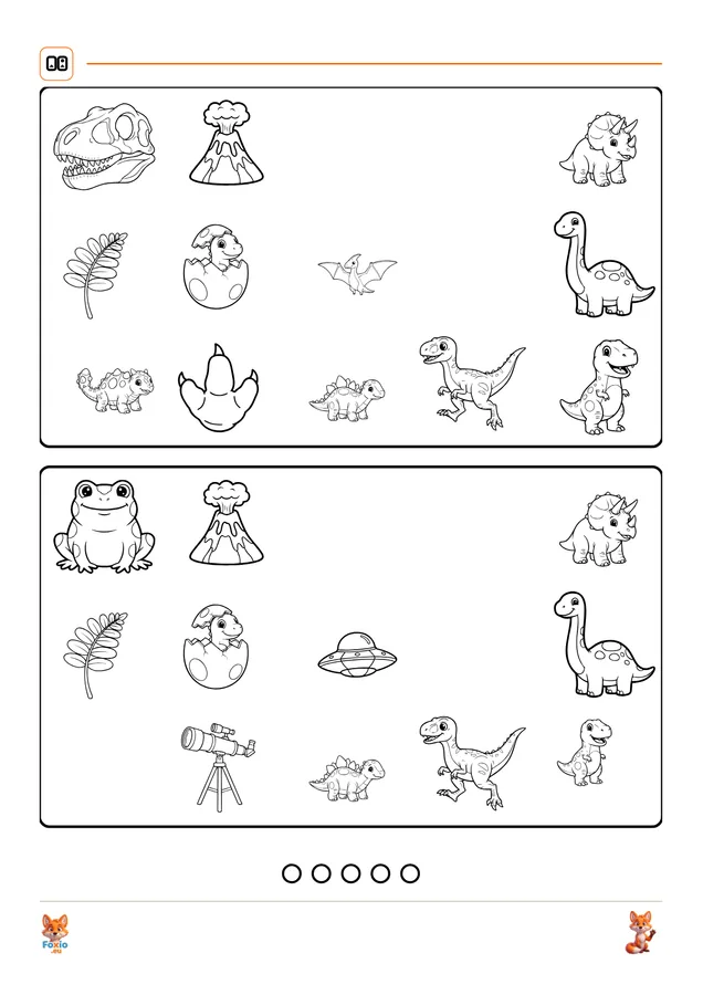 Najdi rozdíly: Dinosauři 4