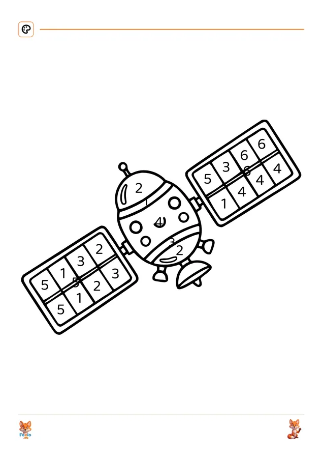 Omalovánky podle čísel: Satelit