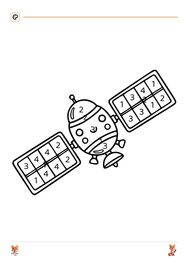 Omalovánky podle čísel: Satelit 2