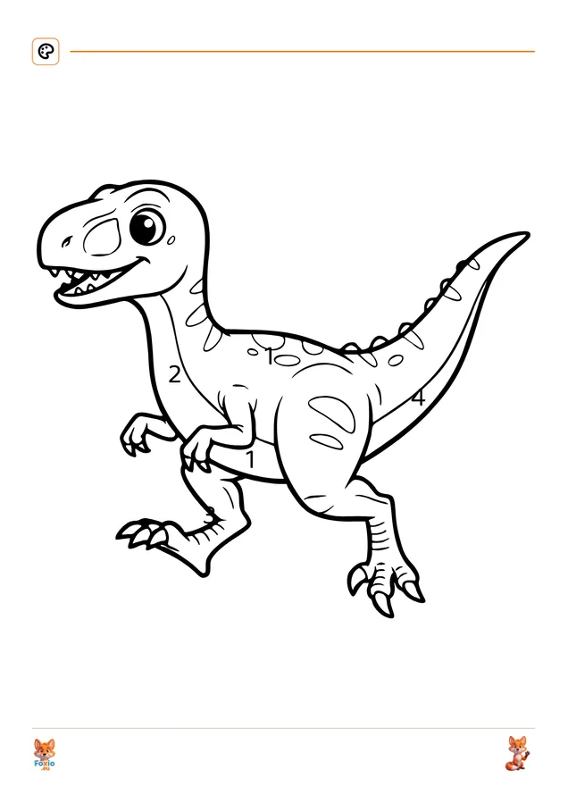 Omalovánky podle čísel: Raptor