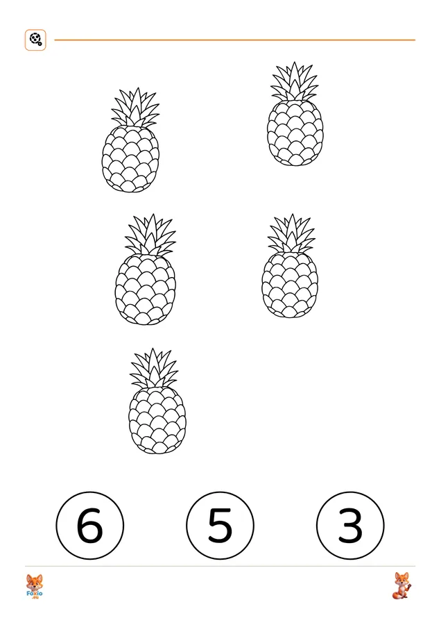 Počítání: Ananas