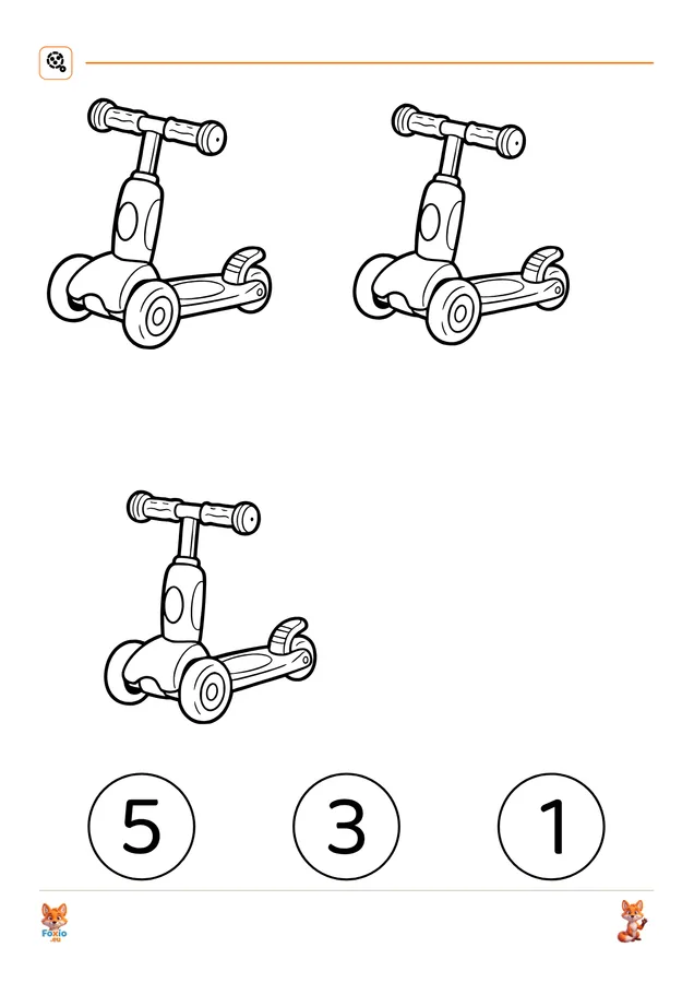 Počítání: Koloběžka