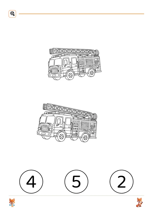 Počítání: Hasičské auto 2