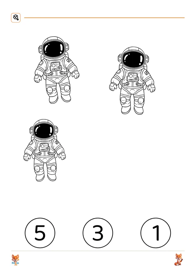 Počítání: Astronaut 2