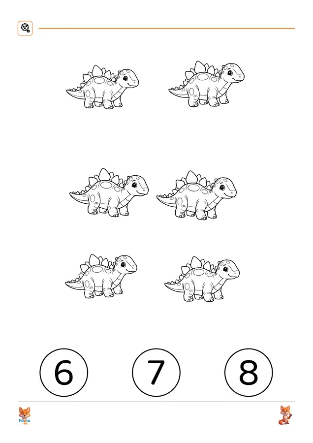Počítání: Stegosaurus