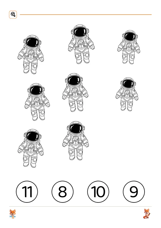 Počítání: Astronaut 3